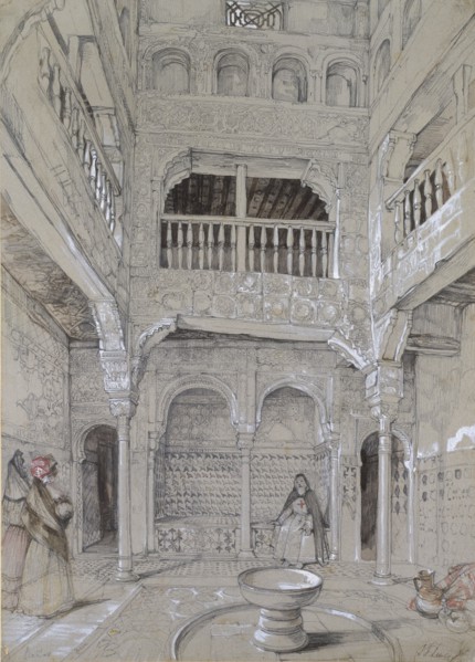 Entrance to the Baths at the Alhambra, c1830s. Artist: John Frederick Lewis.