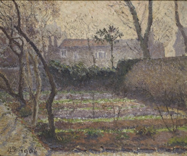 Hoar Frost, Chiswick, 1906. Artist: Lucien Pissarro.