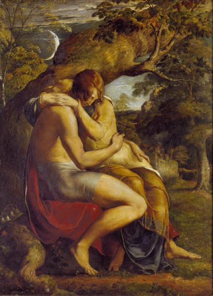 On the Eve of Separation, 1830. Artist: George Richmond.