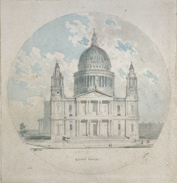 St Paul's Cathedral, c1790. Artist: Thomas Girtin.