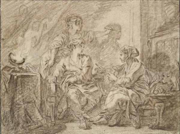 The Invention of Drawing, mid 18th century. Artist: Francois Boucher.