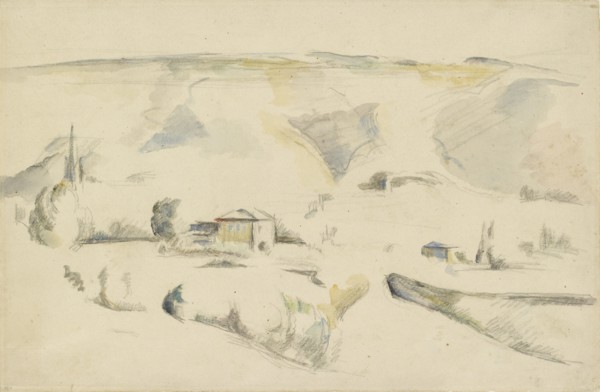 A View across a Valley, late 19th century. Artist: Paul Cezanne.