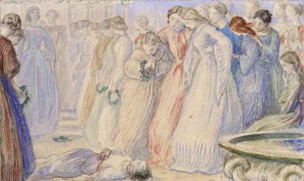 Iphis and Anaxarete, late 19th century. Artist: John Everett Millais.
