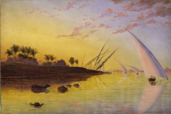 View on the Nile, 1855. Artist: Thomas Seddon.