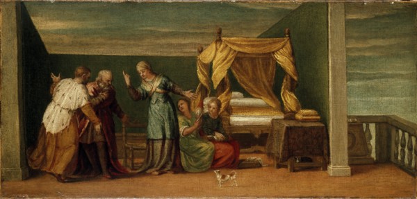 Judith receiving the Ancients of Bethulia, c16th century. Artist: Unknown.