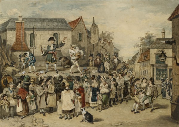 A Fair at Woodstock, 1838. Artist: Charles Turner.