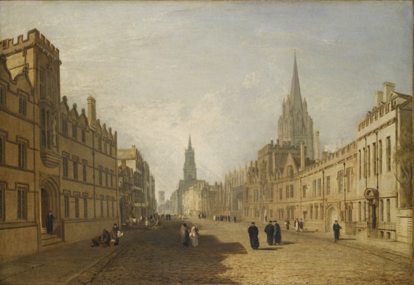 View of the High Street, Oxford, 1809-1810. Artist: JMW Turner.