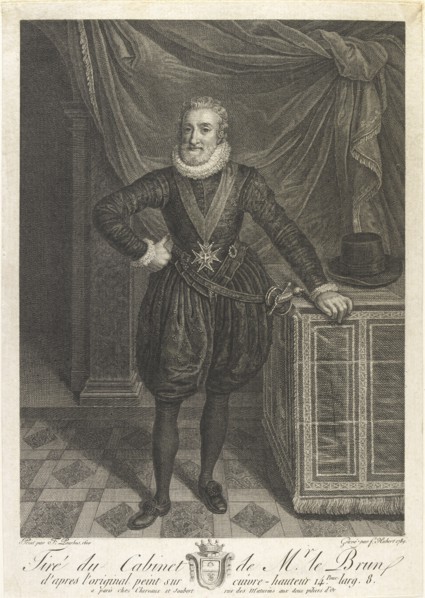 Portrait of Henri IV, c1760s. Artist: Antoine de Marcenay Ghuy.