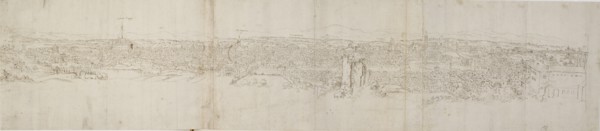 Panoramic View of Rome from Monte Janiculus, c1550s. Artist: Anthonis van den Wyngaerde.