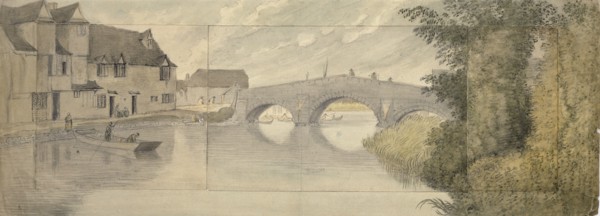 Hythe Bridge, Oxford, 1789. Artist: John Baptist Malchair.