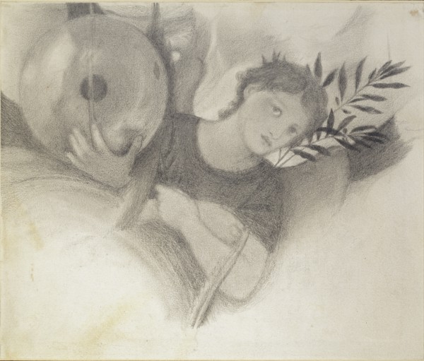 Study for a Head in The Days of Creation, c1871-1875. Artist: Sir Edward Coley Burne-Jones.