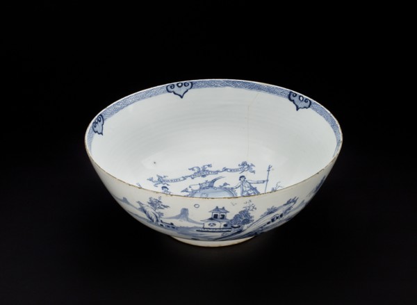 Punch Bowl-Ancient and Honourable Society of Bucks, c1760. Artist: Unknown.