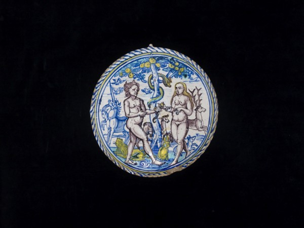 Bowl with Adam and Eve, 1596. Artist: Unknown.