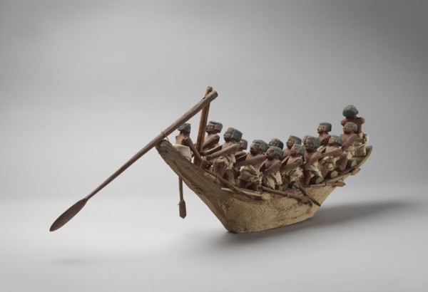 Model boat, IXth Dynast, c2125 - c2080 BC. Artist: Unknown.
