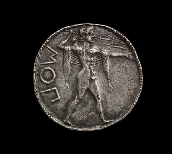 Ancient Greek incuse silver coin, 510-530. Artist: Unknown.