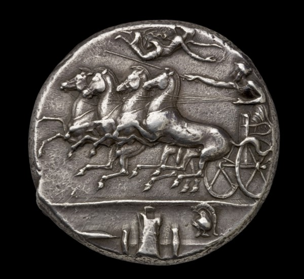Ancient Greek silver coin, 404 BC-390 BC. Artist: Unknown.