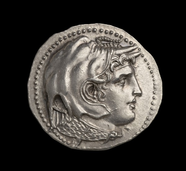 Ancient Greek (Ptolemaic) silver coin, 295 BC. Artist: Unknown.