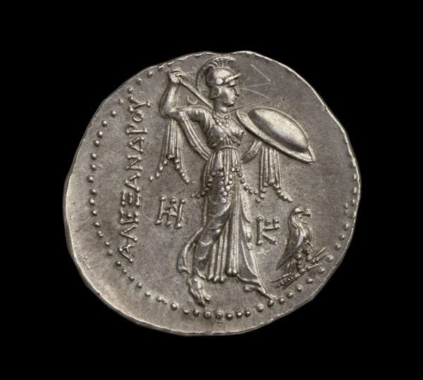 Ancient Greek (Ptolemaic) silver coin, 295 BC. Artist: Unknown.