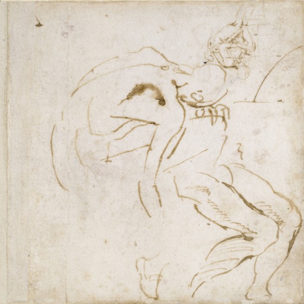 Two partial Figure Studies, c1490-1560. Artist: Michelangelo Buonarroti.