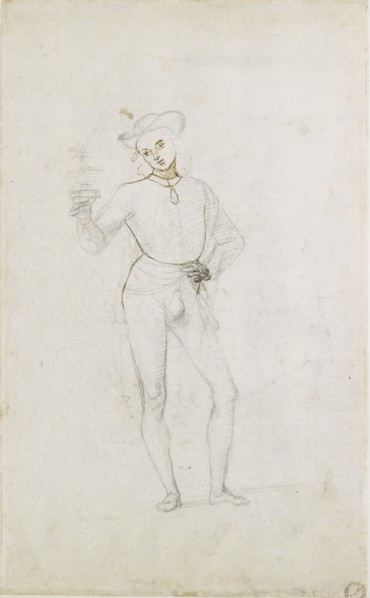 A Study for a Figure in an Adoration of the Magi, c1470-1520. Artist: Perugino.