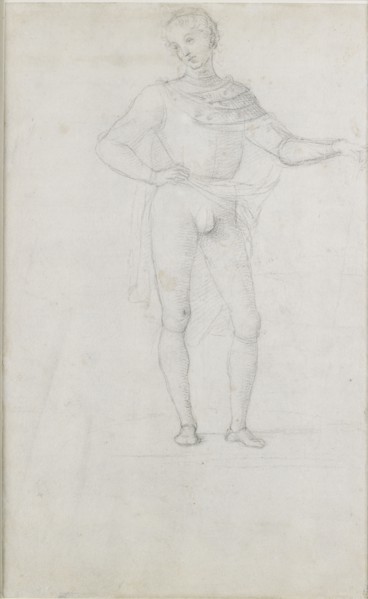 A Study for a Figure in an Adoration of the Magi, c1470-1520. Artist: Perugino.