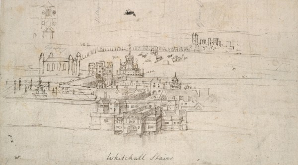 The Tower of London, c1550-1560. Artist: Anthonis van den Wyngaerde.