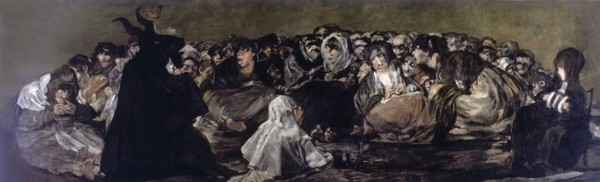 Witchess coven' (1797-1798), black painting by Francisco de Goya.
