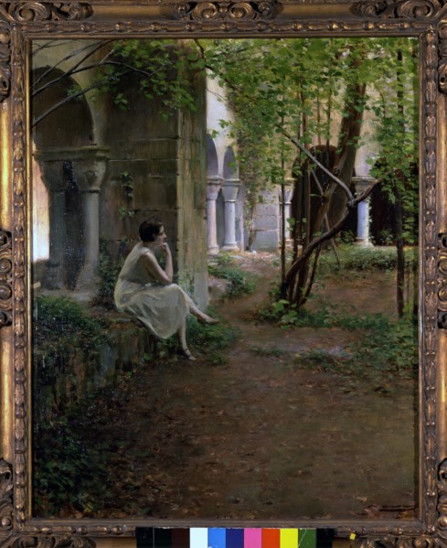 'Cloister of Sant Benet de Bages', by Ramon Casas.
