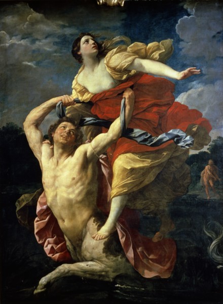 'Dejanire and the Centaur Nessus' work by Guido Reni.