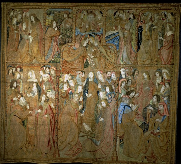 The Triumph of the Mother of God' series of fifteenth century Flemish tapestries. Cloth III 'The ?
