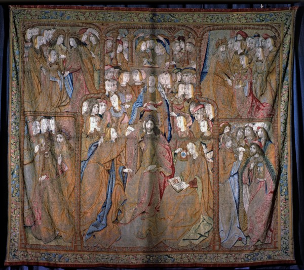 The Triumph of the Mother of God' series of fifteenth century Flemish tapestries. Cloth II 'The A?
