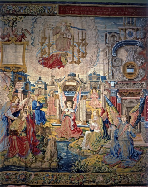 The Revelations', a collection of eight panels woven in Brussels in the sixteenth century. 'Saint?