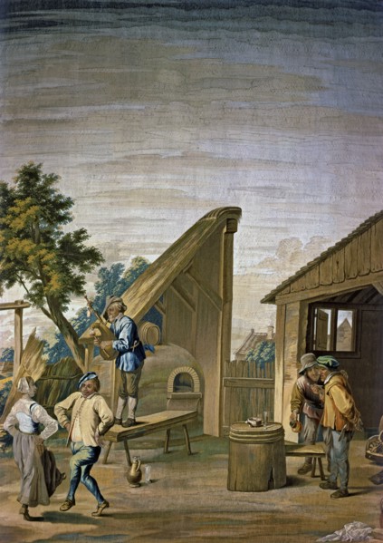 The dance', tapestry by David Teniers.