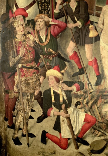 Detail of the Altarpiece of Saint Vincent by Jaume Huguet.