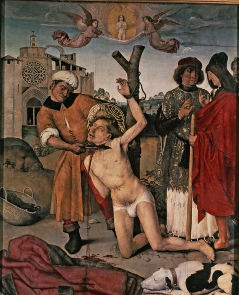 Slaughter of Saint Cugat', it was part of the main altarpiece of the Church of the Saint Cugat Mo?