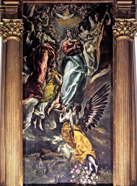 'The Assumption of Virgin Mary into Heaven' painted by El Greco.