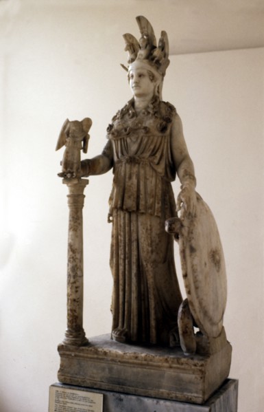 Athena Parthenos (copy) by Phidias.