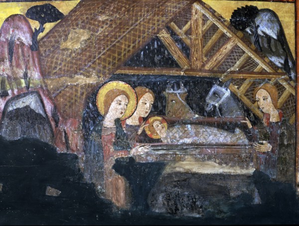 'The Nativity', detail of the work 'The Frontal of the Mother of God', tempera on wood from Bell?