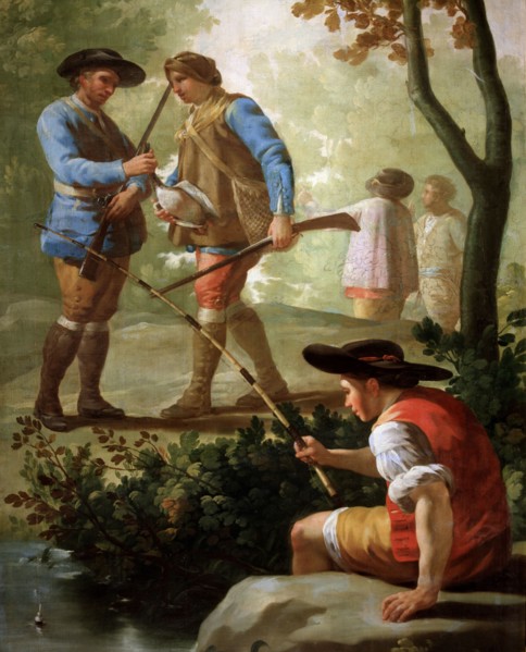 The Angler', oil on canvas.