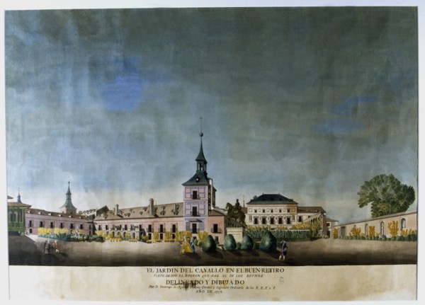 The garden of the horse in the Buen Retiro' (1778), Madrid.