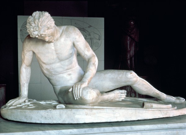The Galata, Dying Gaul, a Roman copy of a Greek original from Pergamum, 3rd-2nd century BC.