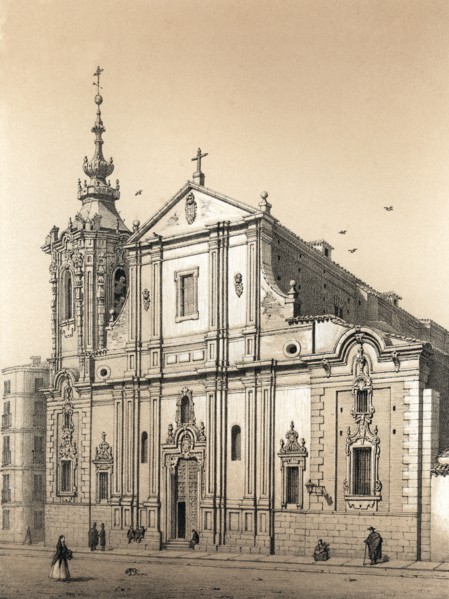 Old Convent of Montserrat in Madrid, work started in 1668 by Sebastian Herrera and continued in 1?