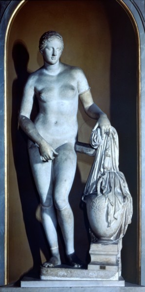 Aphrodite, marble sculpture.