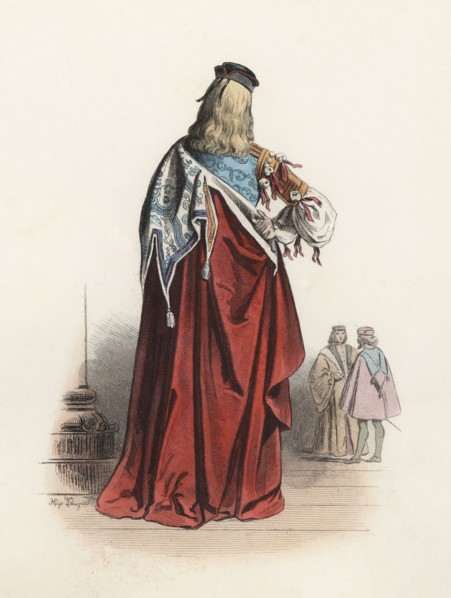 Knights of the 'Compagnia della Calza', responsible for organizing festivals such as Carnival, co?