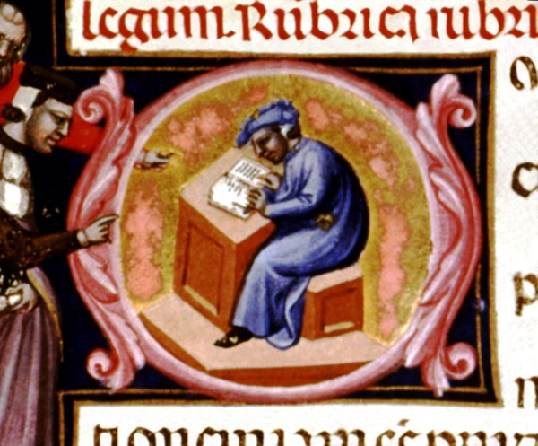 Miniature in 'Codex Justinian Institutiones Feudorum et Alia', illuminated manuscript, c. 1300, w?