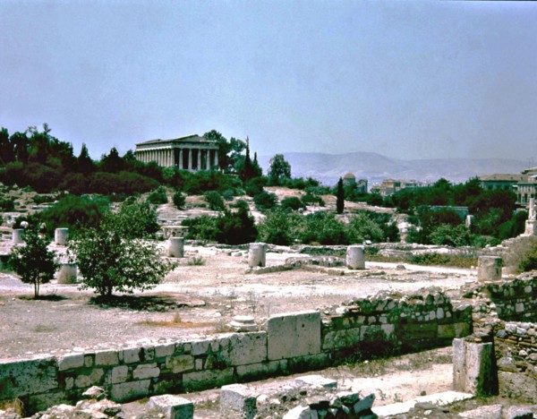 Athens, partial view of the agora.