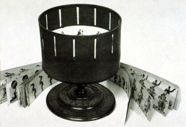 Horner's Zoetrope, strobe machine created in 1834 by William George Horner.