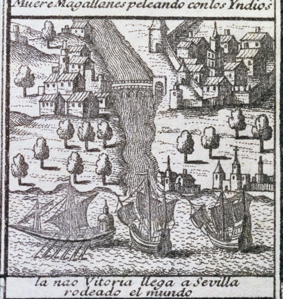 The ship Victoria on arrival to Seville in 1522, it was one of the five ships of Magellan's exped?
