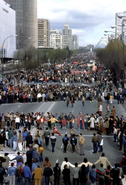 Demonstration in Madrid against NATO.