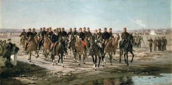 Magazine of the Black River by General Roca and his army, oil by Juan Manuel Blanes.